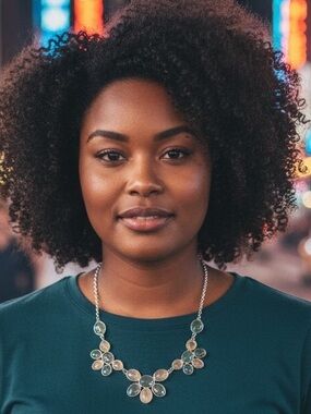 Cookie Lee Olive and Taupe Floral Statement Necklace